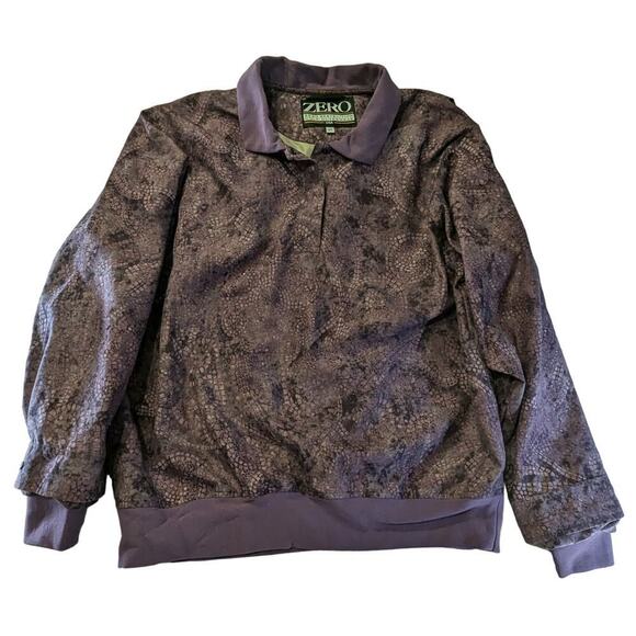 ZERO‎ RESTRICTIONS Quarter Button Golf Outerwear Pullover Jacket Medium - Picture 1 of 7